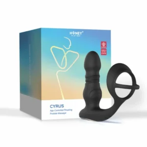 HoneyPlayBox Cyrus Czarny Masażer Prostaty z Funkcją Ruchu i Wibracjami